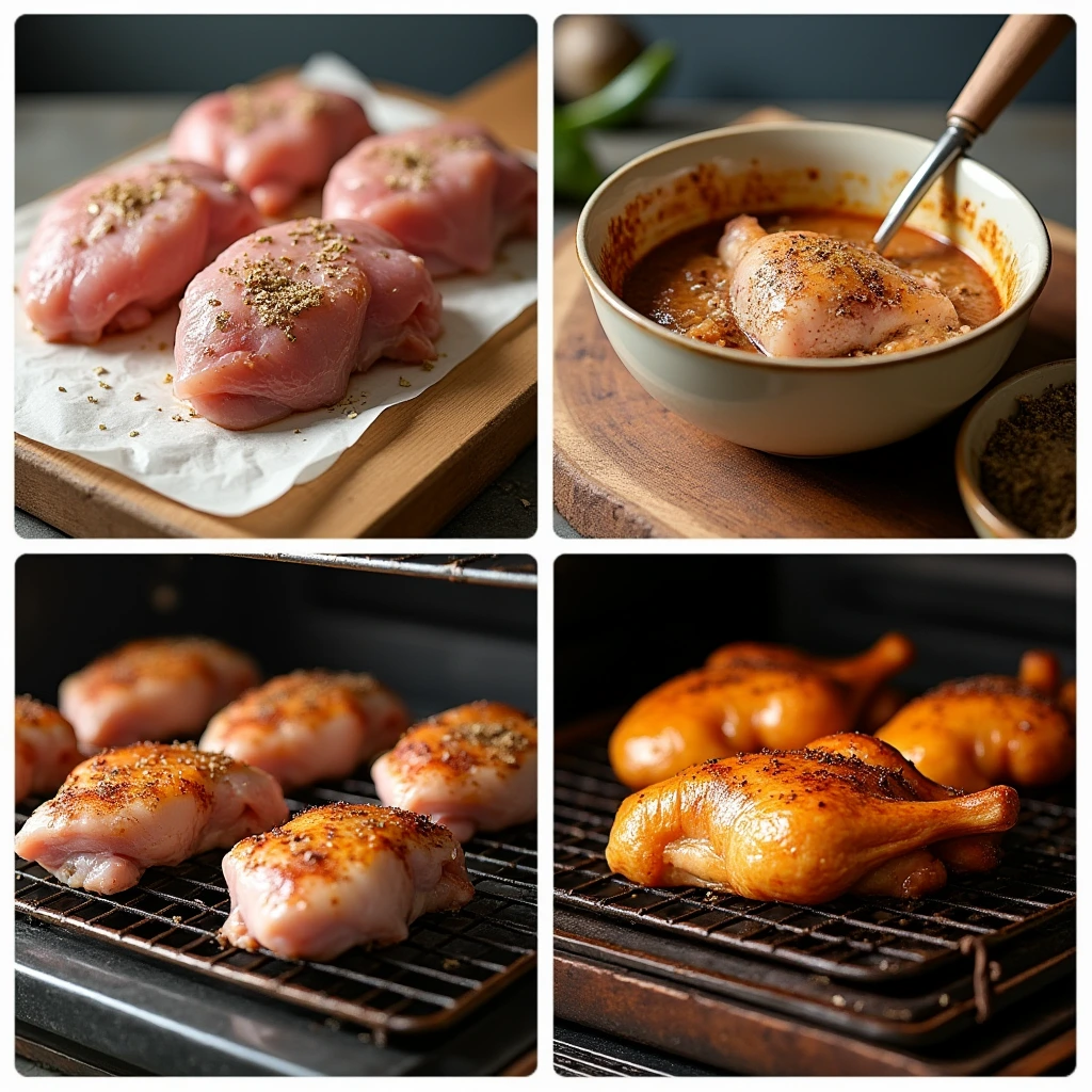Poulet Croustillant au Four